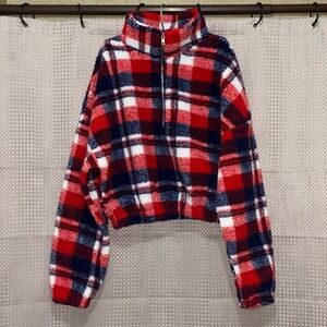 Size small SHEIN crop top zip up.